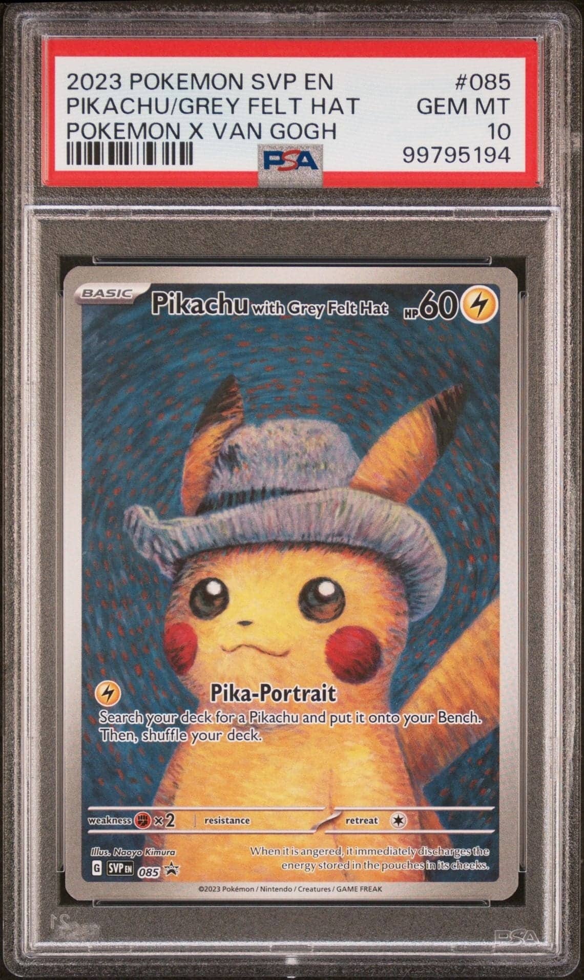 Pikachu (Grey Felt Hat)